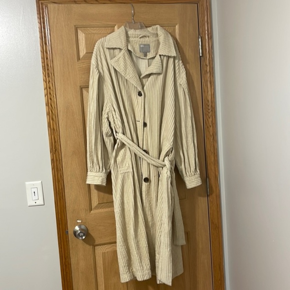 Corduroy Trench Coat